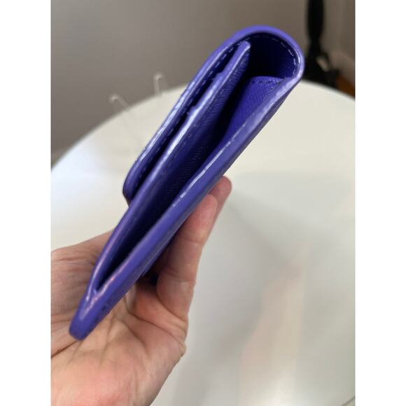 Kate Spade Liana Monster Purple Leather Clutch Wallet NWT Retail $278 - Picture 12 of 16